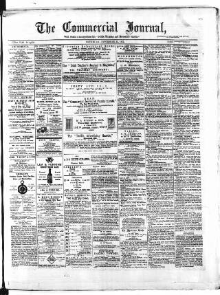 cover page of Commercial Journal published on November 23, 1872