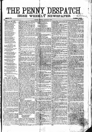 cover page of Penny Despatch and Irish Weekly Newspaper published on January 26, 1867