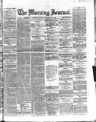 cover page of Glasgow Morning Journal published on November 23, 1863