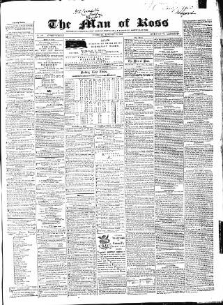 cover page of Man of Ross and General Advertiser published on January 26, 1865