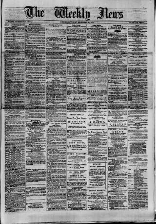 cover page of Dundee Weekly News published on December 25, 1880