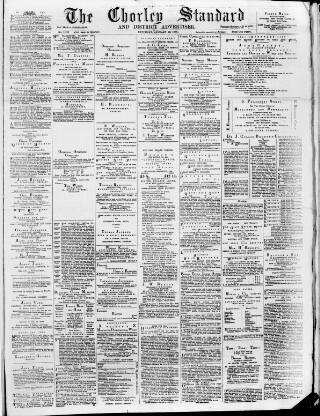 cover page of Chorley Standard and District Advertiser published on January 16, 1886