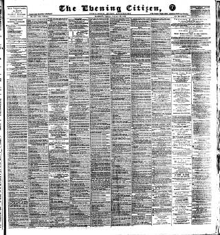 cover page of Glasgow Evening Citizen published on January 26, 1892