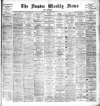 cover page of Dundee Weekly News published on November 23, 1889