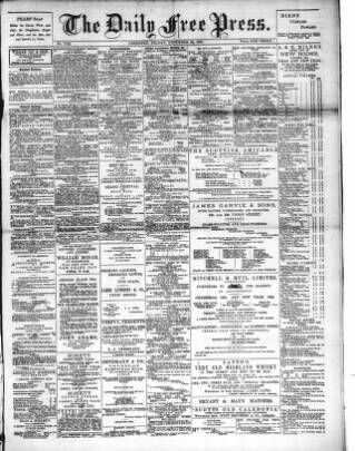 cover page of Aberdeen Free Press published on December 25, 1891