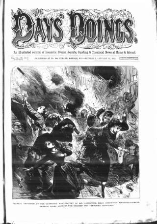 cover page of The Days' Doings published on January 27, 1872