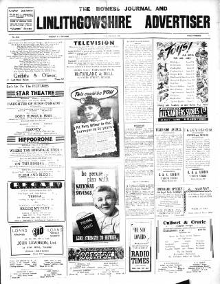 cover page of Bo'ness Journal and Linlithgow Advertiser published on November 23, 1951