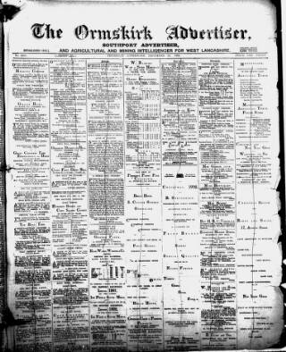 cover page of Ormskirk Advertiser published on December 25, 1902