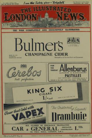 cover page of Illustrated London News published on December 25, 1943