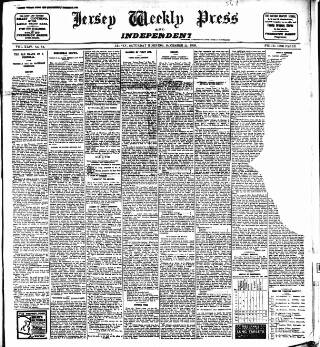 cover page of Jersey Independent and Daily Telegraph published on December 25, 1909