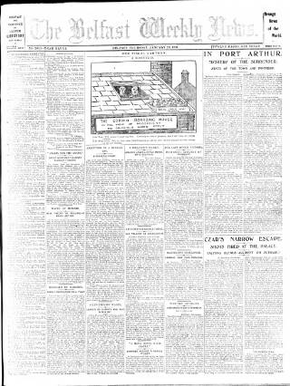 cover page of Belfast Weekly News published on January 26, 1905