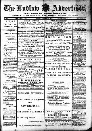 cover page of Ludlow Advertiser published on January 26, 1901