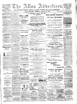 cover page of Alloa Advertiser published on January 26, 1901