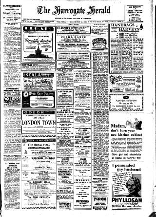 cover page of Harrogate Herald published on December 25, 1946