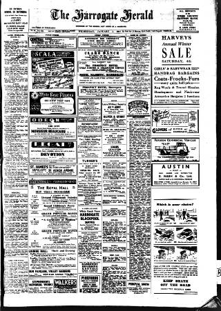 cover page of Harrogate Herald published on January 1, 1947