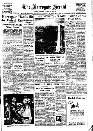 cover page of Harrogate Herald published on November 12, 1947