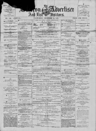 cover page of Buxton Advertiser published on December 25, 1897