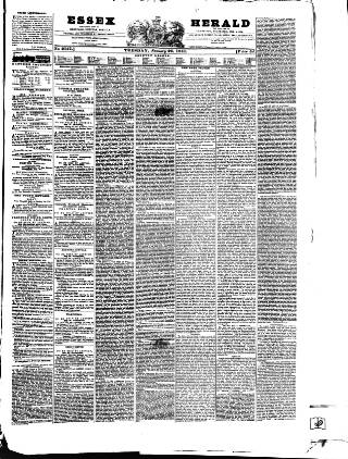 cover page of Essex Herald published on January 26, 1841