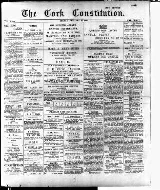 cover page of Cork Constitution published on January 26, 1894