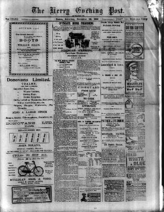 cover page of Kerry Evening Post published on December 23, 1916