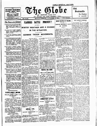 cover page of Globe published on November 23, 1914