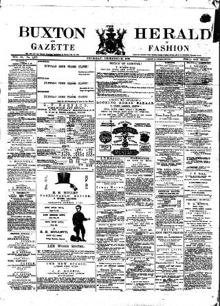 cover page of Buxton Herald published on December 25, 1879