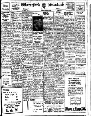 cover page of Waterford Standard published on November 23, 1946