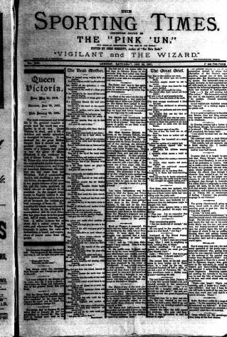 cover page of Sporting Times published on January 26, 1901