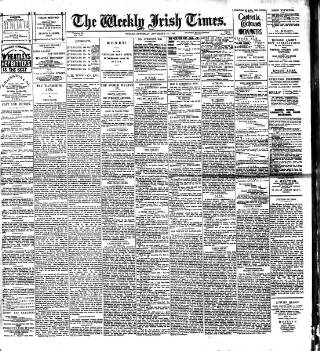 cover page of Weekly Irish Times published on November 23, 1895