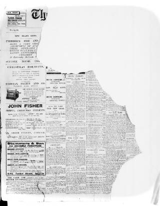 cover page of Evening Star published on December 25, 1912