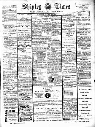 cover page of Shipley Times and Express published on January 26, 1901