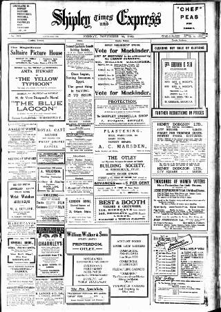 cover page of Shipley Times and Express published on November 23, 1923