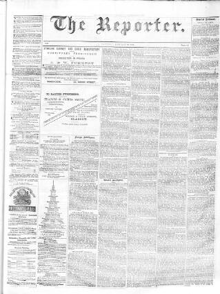 cover page of The Reporter (Stirling) published on January 22, 1881