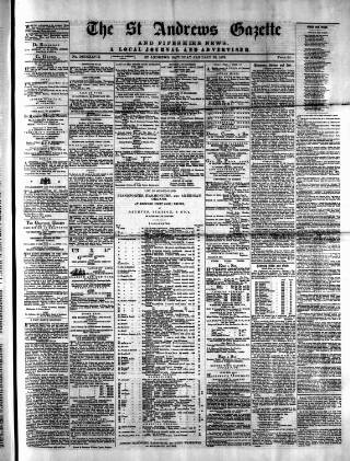 cover page of St. Andrews Gazette and Fifeshire News published on January 26, 1878