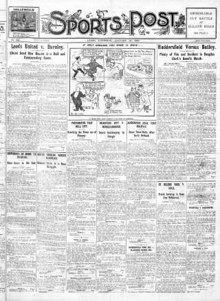 cover page of Sports Post (Leeds) published on January 24, 1925