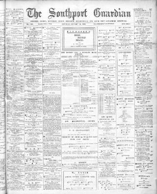 cover page of Southport Guardian published on January 26, 1901