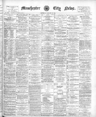 cover page of Manchester City News published on January 26, 1901