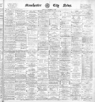 cover page of Manchester City News published on November 23, 1901