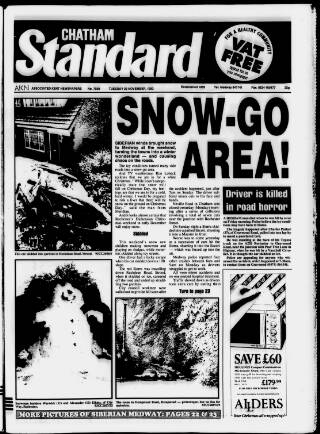 cover page of Chatham Standard published on November 23, 1993