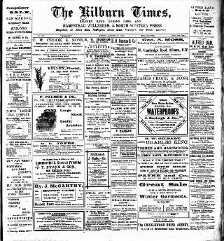 cover page of Kilburn Times published on January 26, 1912