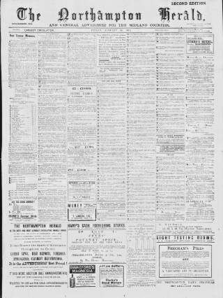 cover page of Northampton Herald published on January 26, 1912