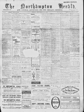 cover page of Northampton Herald published on December 27, 1912