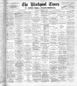 cover page of Blackpool Times published on November 23, 1904