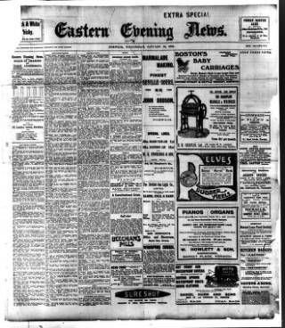 cover page of Eastern Evening News published on January 26, 1910