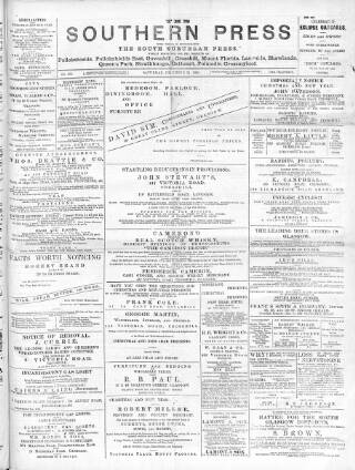 cover page of Southern Press (Glasgow) published on December 21, 1895