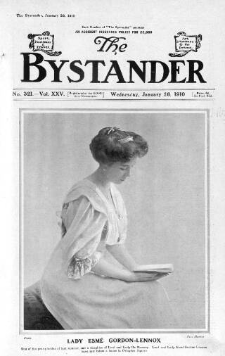 cover page of The Bystander published on January 26, 1910