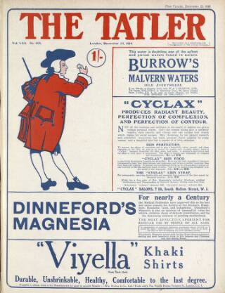 cover page of The Tatler published on December 25, 1918