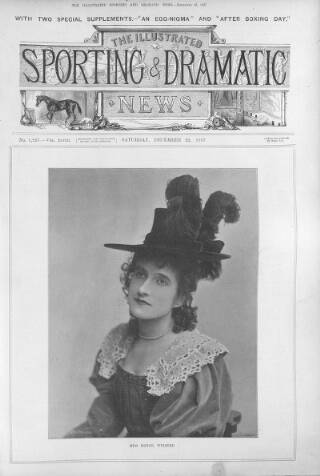 cover page of Illustrated Sporting and Dramatic News published on December 25, 1897