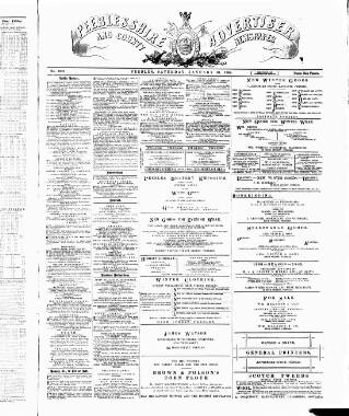 cover page of Peeblesshire Advertiser published on January 26, 1889