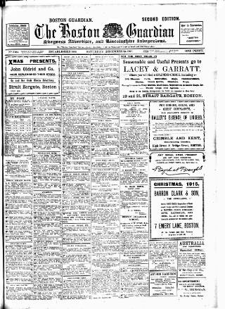 cover page of Boston Guardian published on December 25, 1915